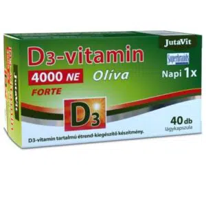 JutaVit Olíva D3-vitamin 4000NE Forte lágyzselatin kapszula - 40db