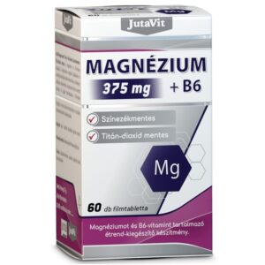 JutaVit Magnézium 375mg+B6-vitamin tabletta - 60db