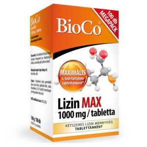 BioCo Lizin MAX 1000mg tabletta Megapack - 100db