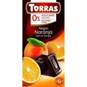 Torras Étcsokoládé narancsos - cukor- és gluténmentes - 75g